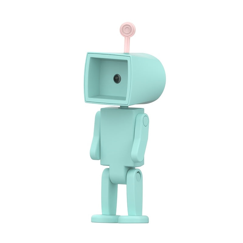 Spaceman Magnetic Night Light, LED  Robot Reading Light, Desktop Building Block Ornament Ambient Light, Creative Cell Phone Stand, Christmas Gift, New Year Gift